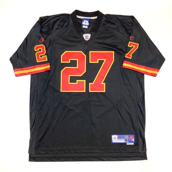 Signed Reebok Players Larry Johnson #27 Kansas City Chiefs Jersey 2XL NEW w/Tag - Picture 1 of 13